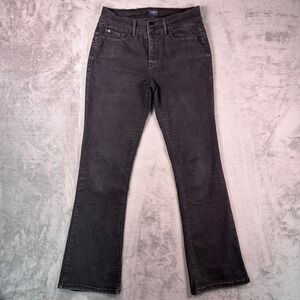 Curve Appeal Bootcut Flare Jeans Women's 6/28 Black Stretch Denim Western Boho